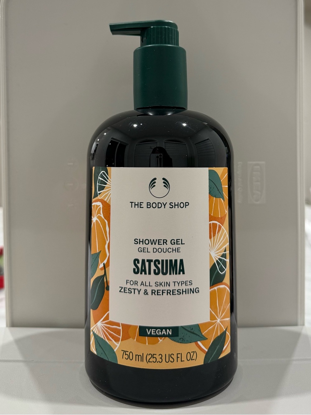 The Body Shop Satsuma Shower Gel 25.3 fl oz 750 ml Jumbo Size - New